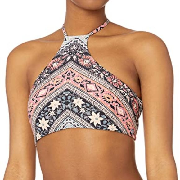 Billabong High Neck Halter Bikini Top - Small - Picture 2 of 3